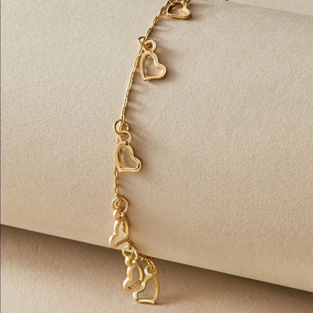 3/$30 Heart Charm Anklet - Picture 4 of 5